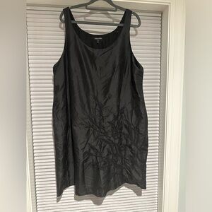 Eileen Fisher XL black silk dress